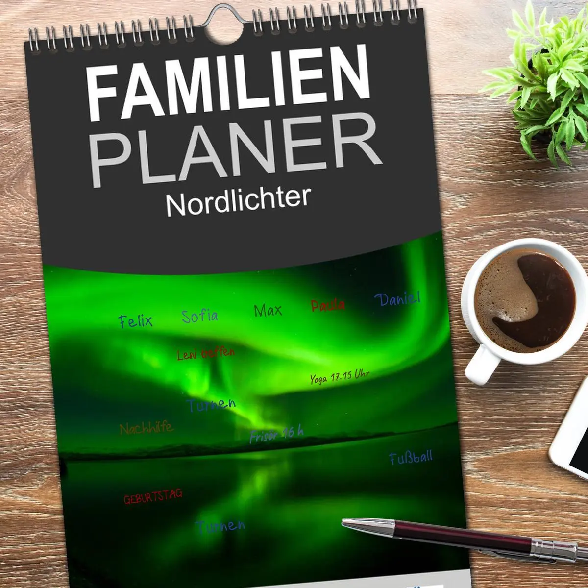 Bild: 9783516514407 | Familienplaner 2026 - Nordlichter mit 5 Spalten (Wandkalender, 21 x...