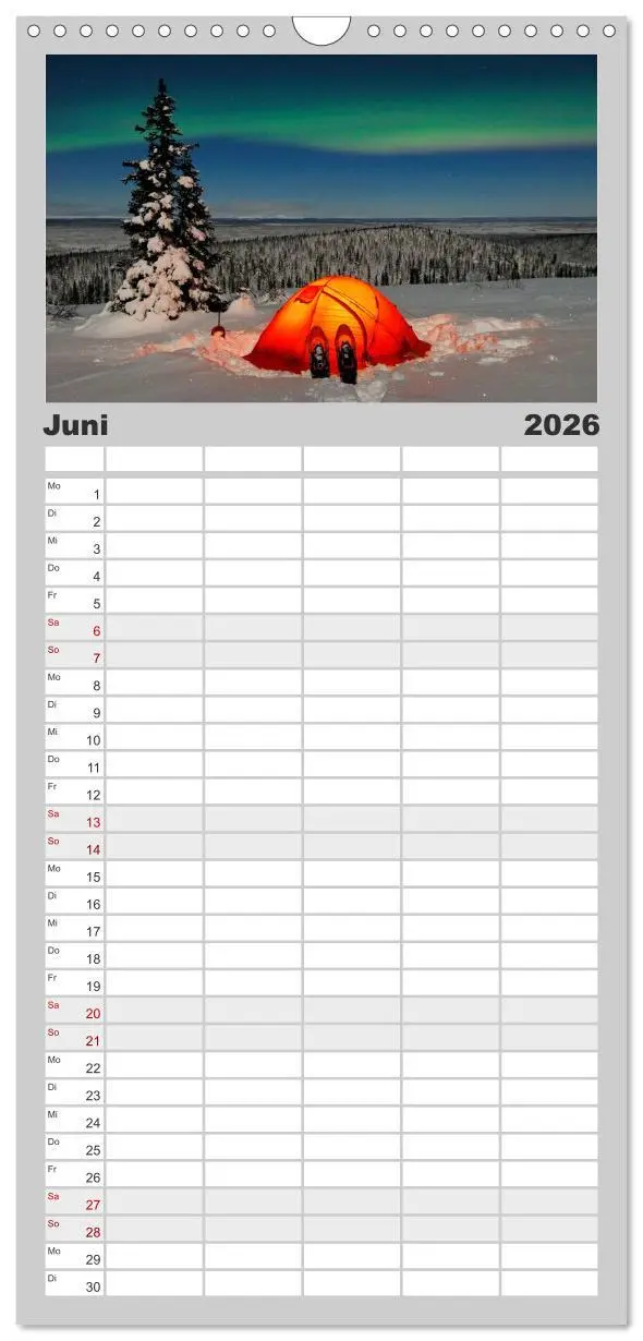 Bild: 9783516514407 | Familienplaner 2026 - Nordlichter mit 5 Spalten (Wandkalender, 21 x...
