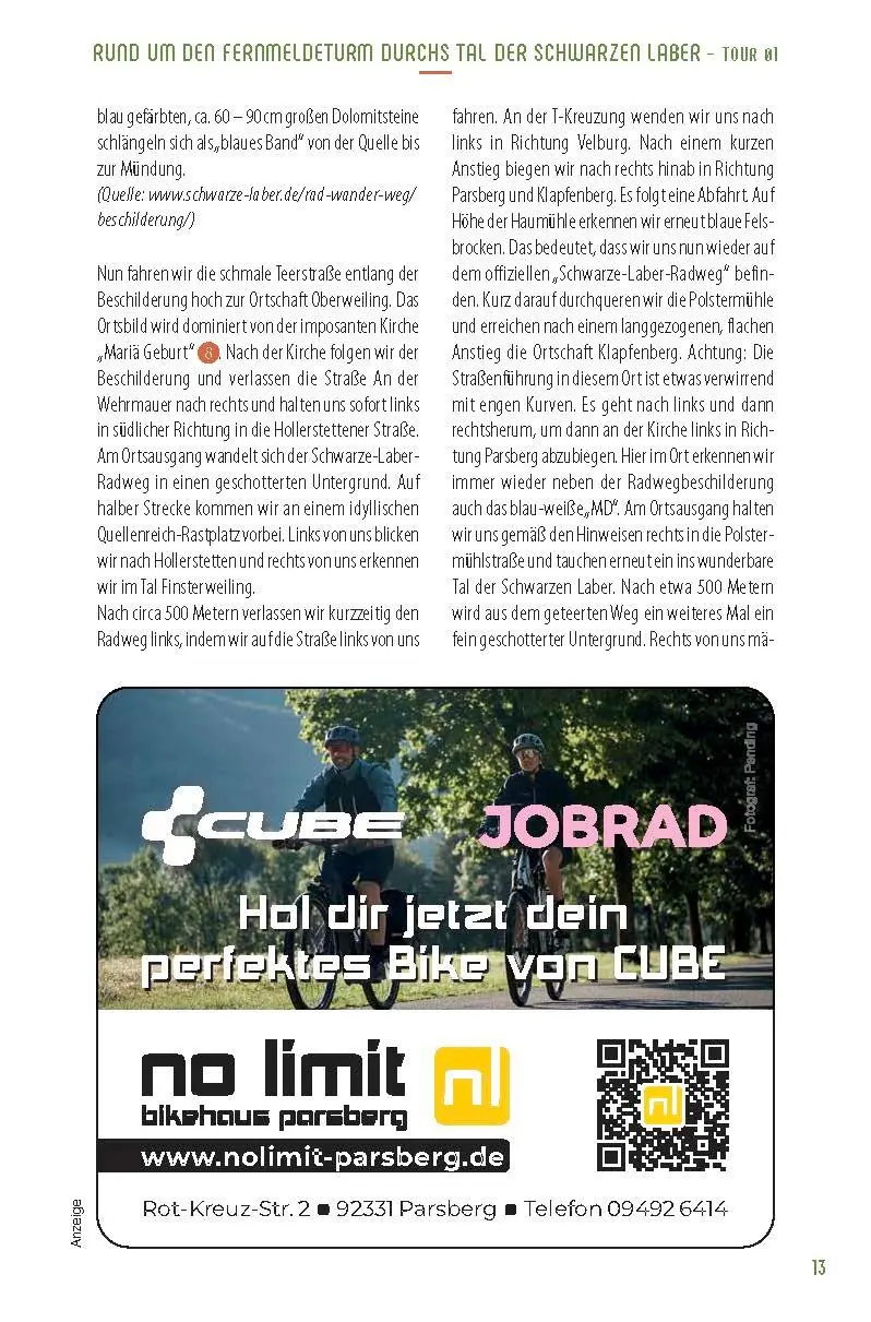 Bild: 9783955874407 | Genussradeln Bayerischer Jura | Martin Ehrensberger | Taschenbuch