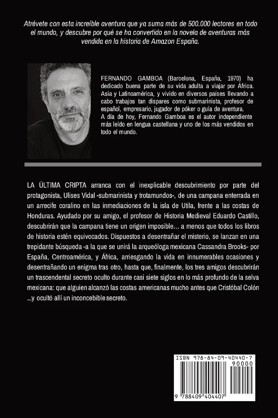 Rückseite: 9788409404407 | LA ÚLTIMA CRIPTA | Descubre la verdad. Reescribe la historia. | Gamboa