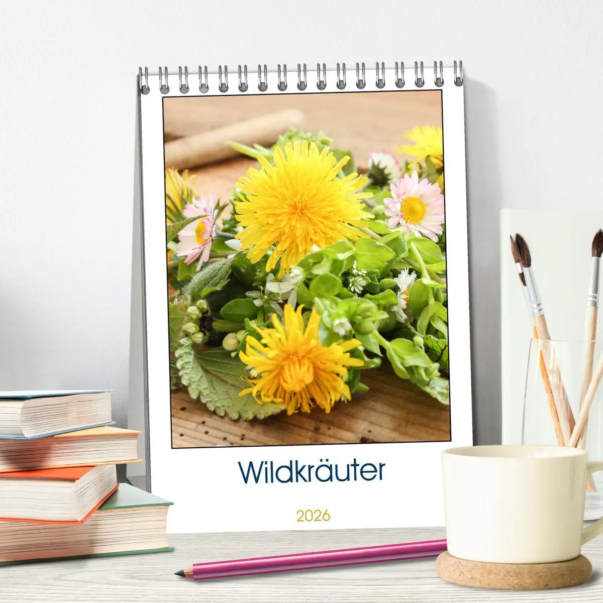 Bild: 9783516364507 | Essbare Wildkräuter (Tischkalender 2026 DIN A5 hoch), CALVENDO...
