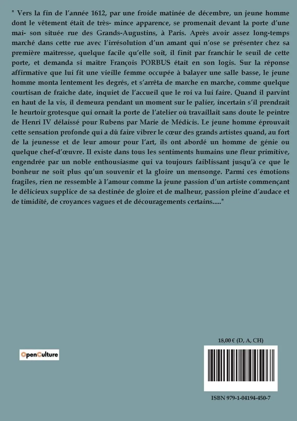 Rückseite: 9791041944507 | La comédie humaine : Le chef d'oeuvre inconnu | Honoré de Balzac
