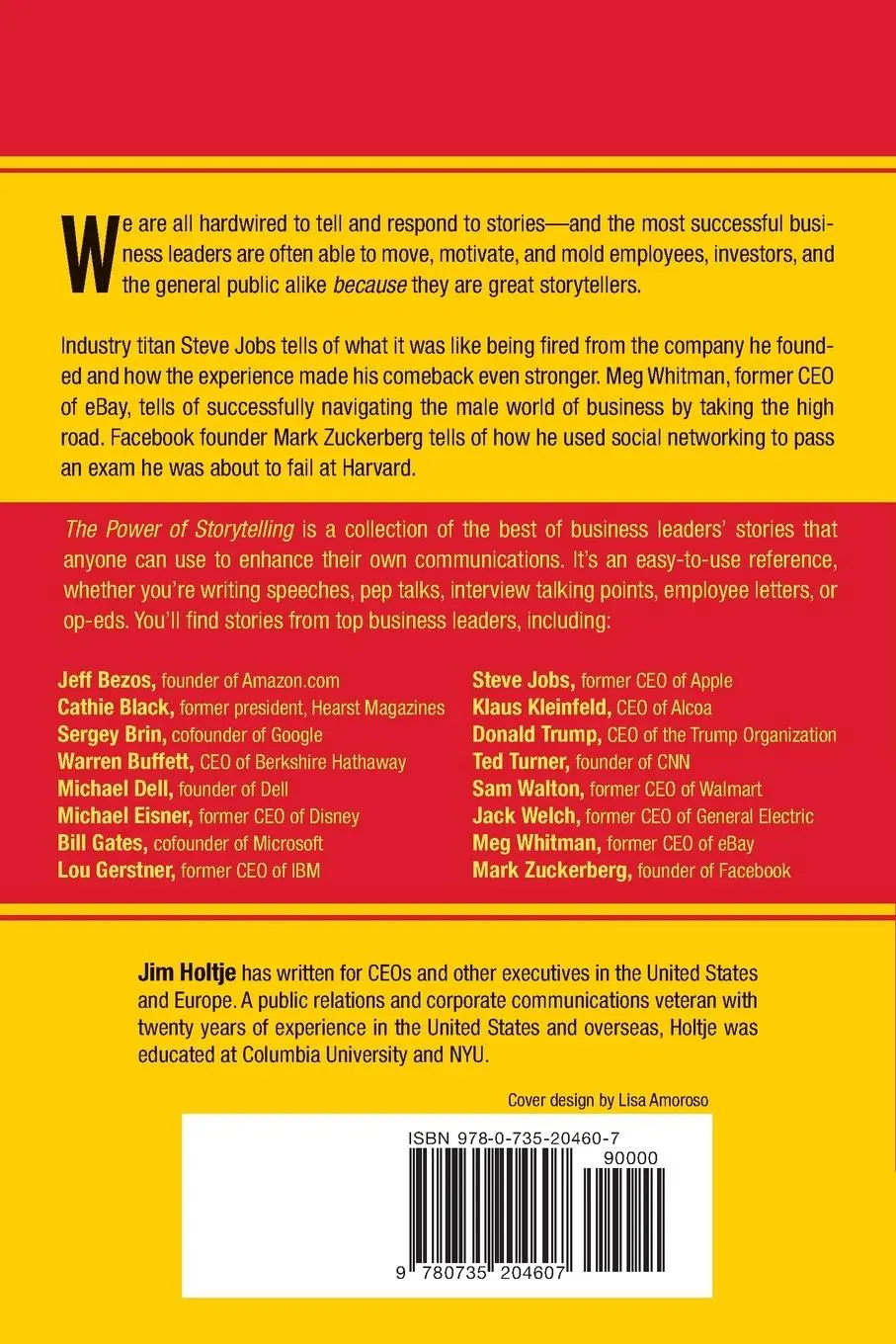 Rückseite: 9780735204607 | The Power of Storytelling | Jim Holtje | Taschenbuch | Englisch | 2011