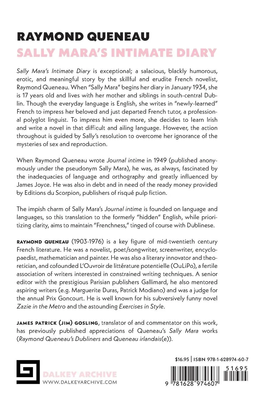 Rückseite: 9781628974607 | Sally Mara's Intimate Diary | Raymond Queneau | Taschenbuch | Englisch