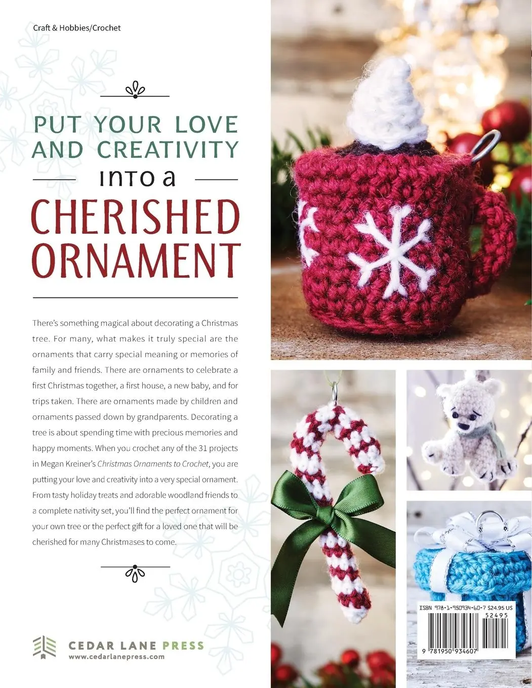 Rückseite: 9781950934607 | Christmas Ornaments to Crochet | Kreiner Megan | Taschenbuch | 2022