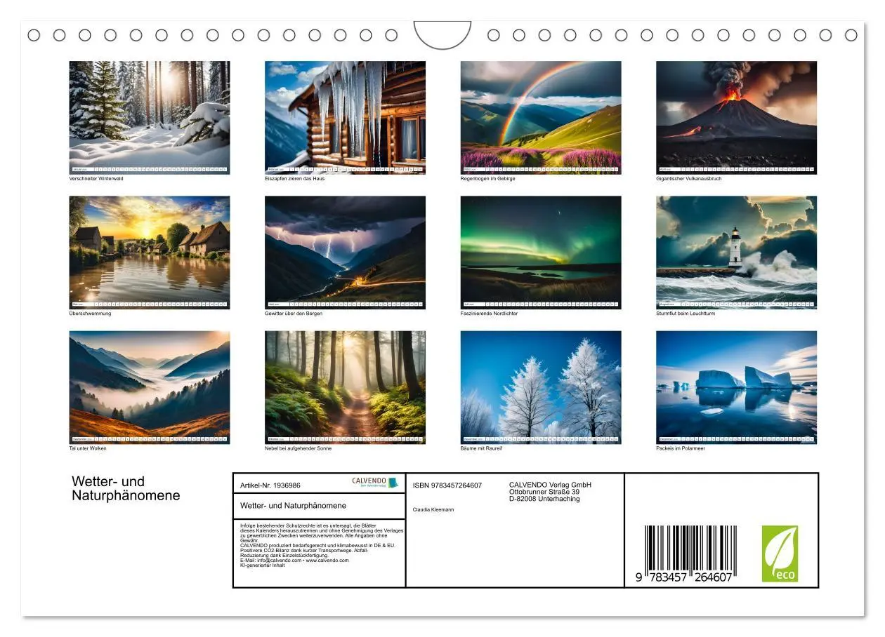 Bild: 9783457264607 | Wetter- und Naturphänomene (Wandkalender 2026 DIN A4 quer),...