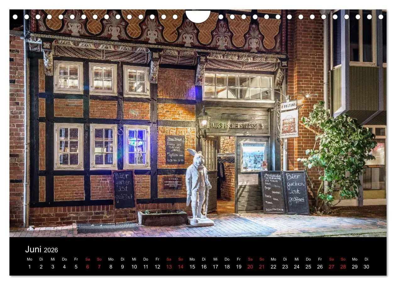 Bild: 9783457884607 | Buxtehude bei Nacht (Wandkalender 2026 DIN A4 quer), CALVENDO...