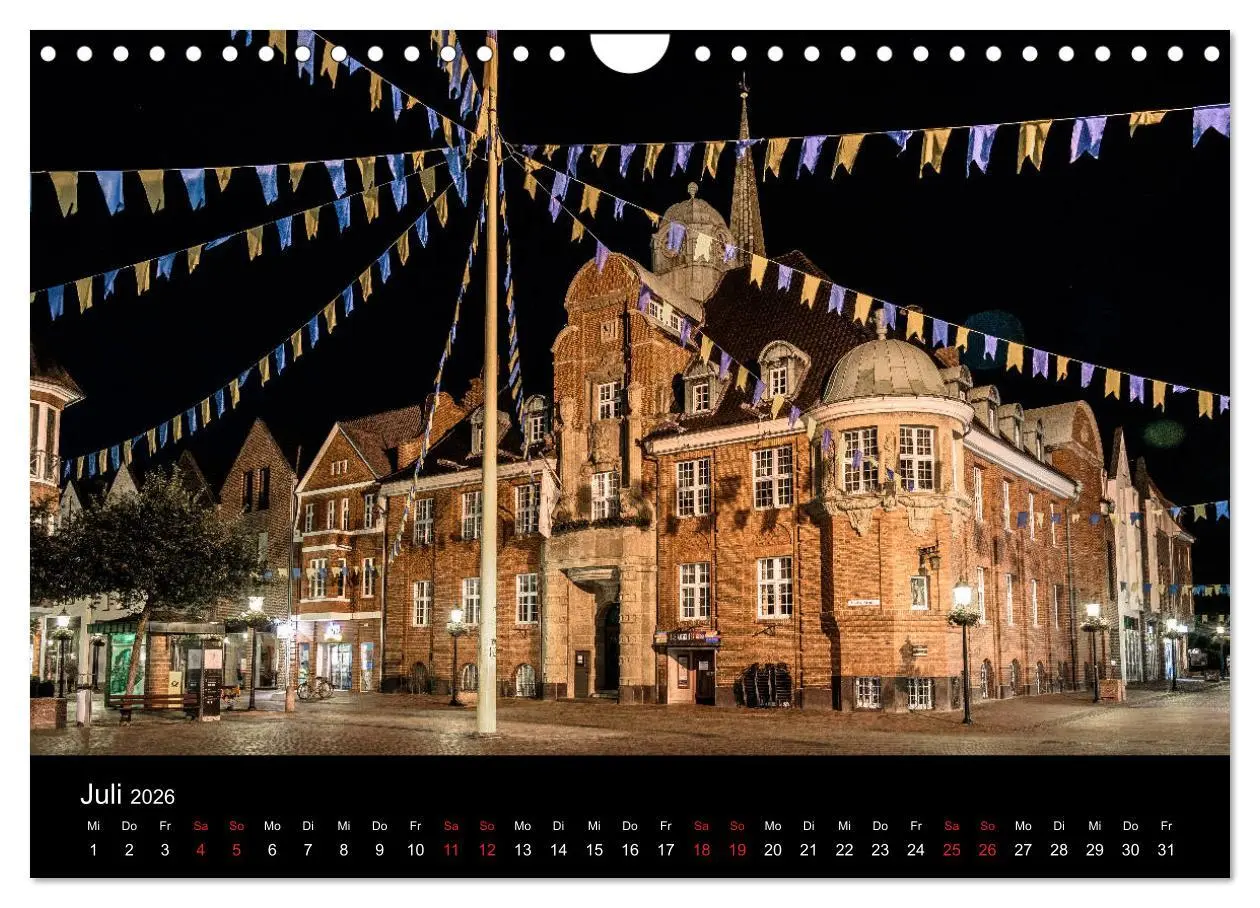 Bild: 9783457884607 | Buxtehude bei Nacht (Wandkalender 2026 DIN A4 quer), CALVENDO...