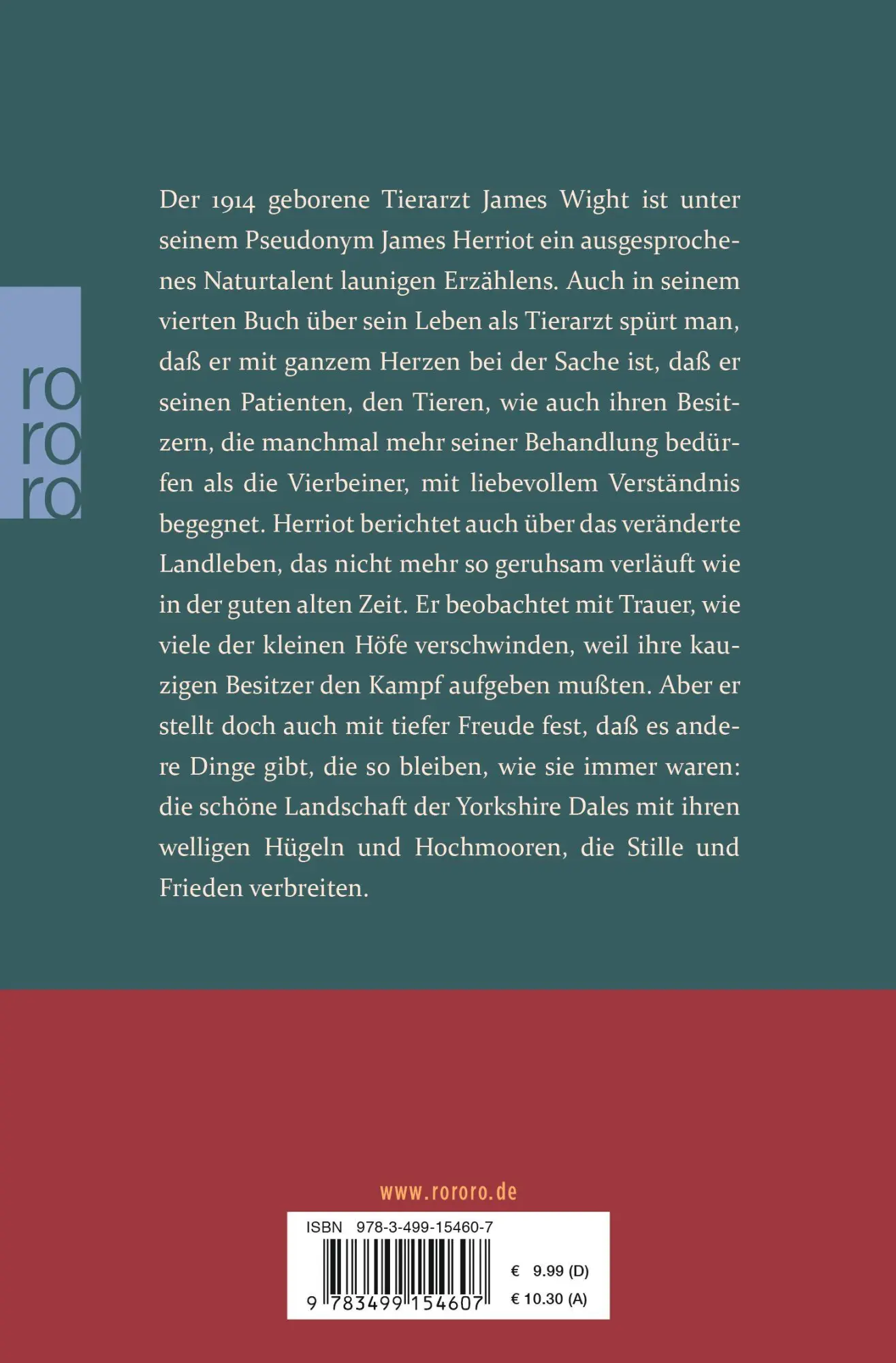 Rückseite: 9783499154607 | Von Zweibeinern und Vierbeinern | Neue Geschichten vom Tierarzt | Buch