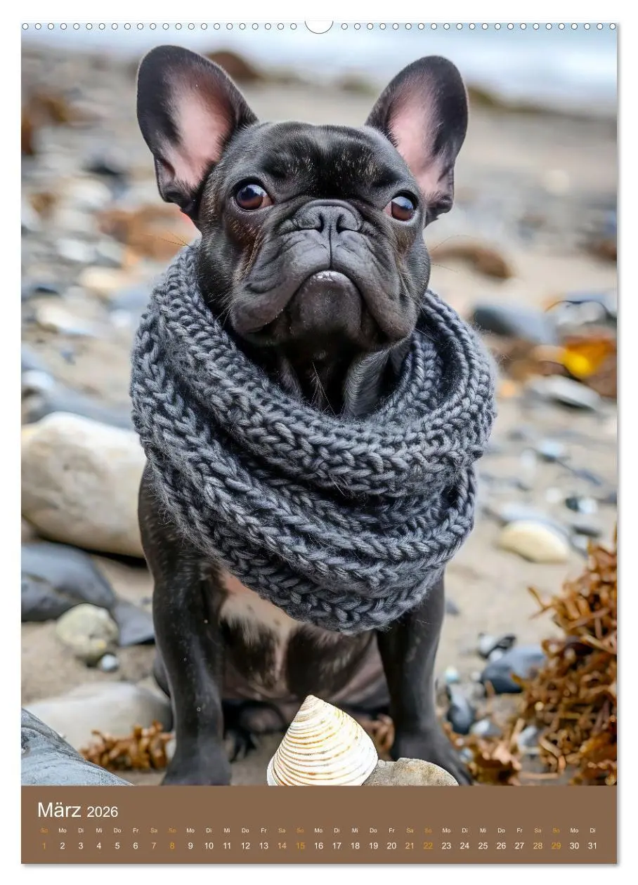 Bild: 9783516284607 | Frenchie Couture - Französische Bulldoggen in Strick-Chic...