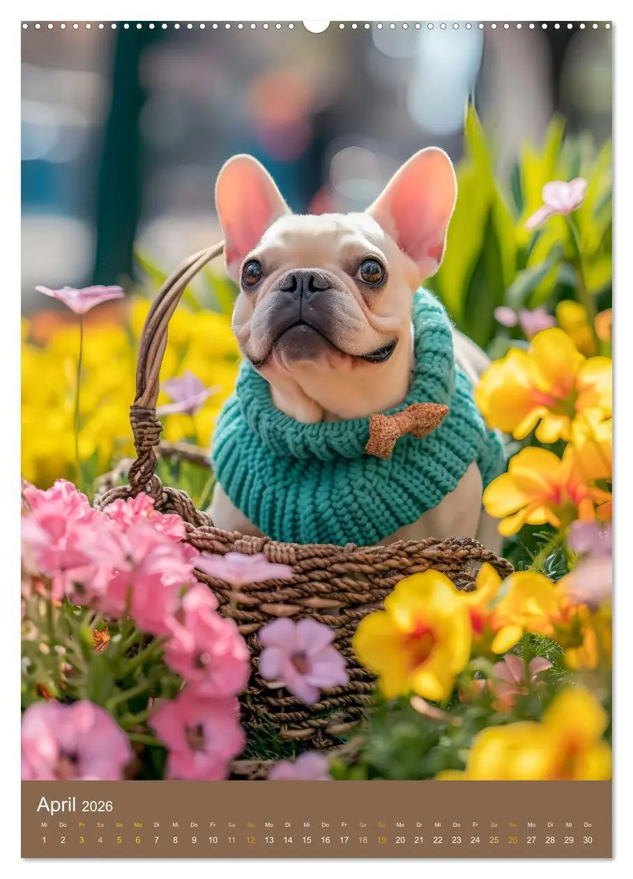 Bild: 9783516284607 | Frenchie Couture - Französische Bulldoggen in Strick-Chic...
