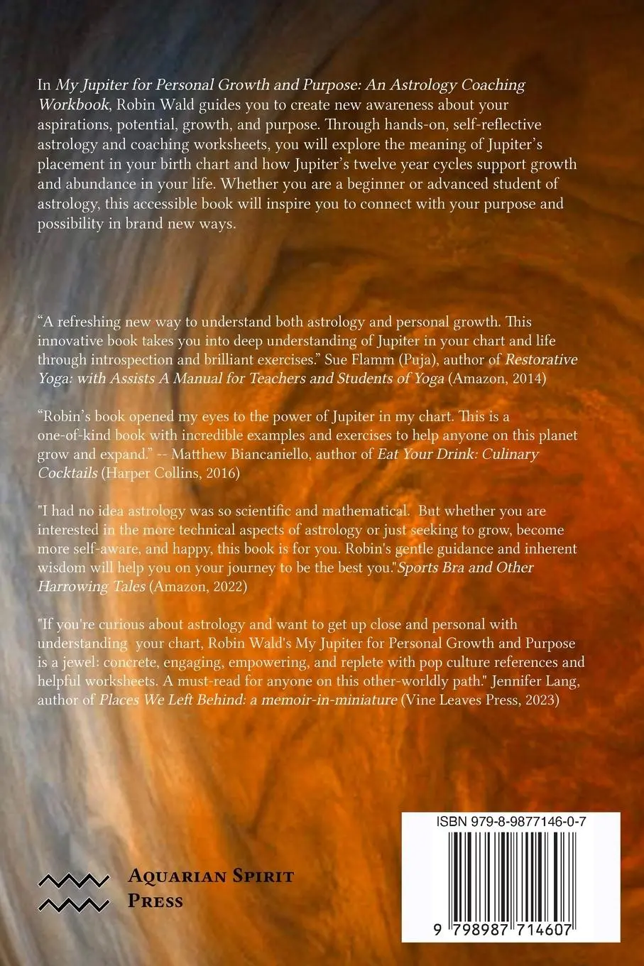 Rückseite: 9798987714607 | My Jupiter for Personal Growth and Purpose | Robin Wald | Taschenbuch