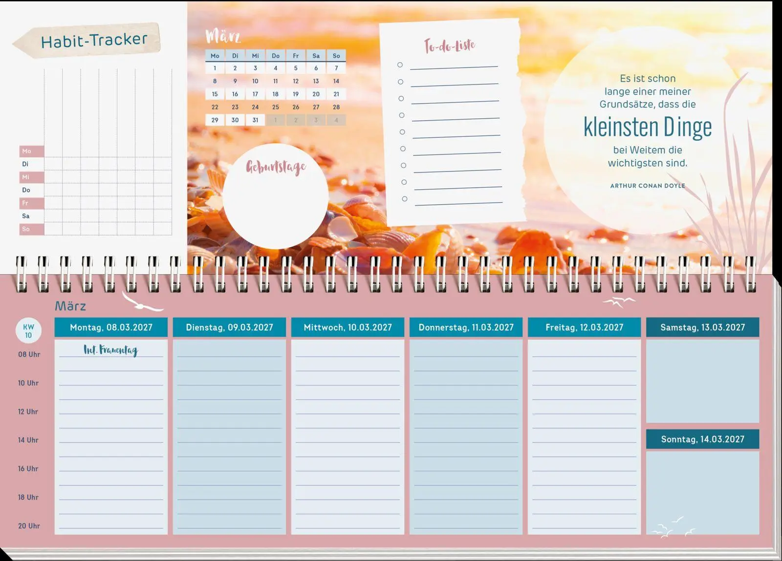 Bild: 4036442014707 | Tischkalender 2027 quer: Nimm dir etwas Zeit für dich | Groh Verlag