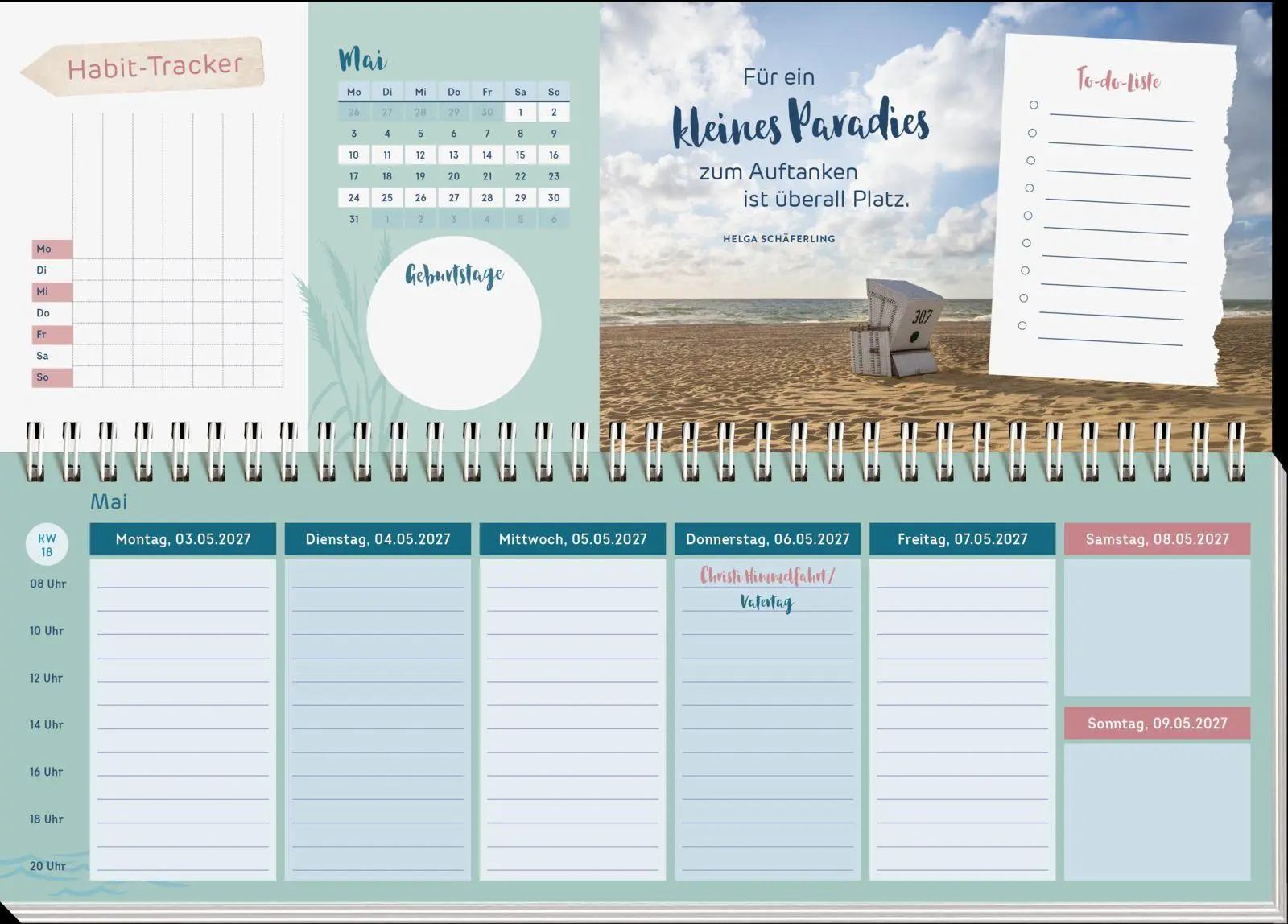 Bild: 4036442014707 | Tischkalender 2027 quer: Nimm dir etwas Zeit für dich | Groh Verlag