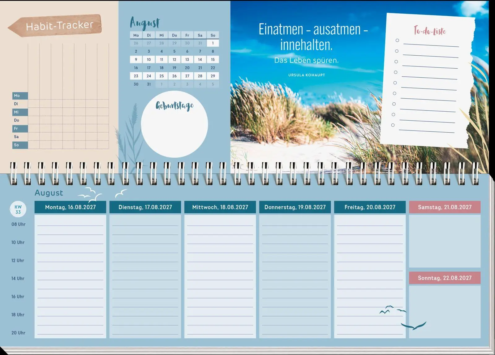 Bild: 4036442014707 | Tischkalender 2027 quer: Nimm dir etwas Zeit für dich | Groh Verlag