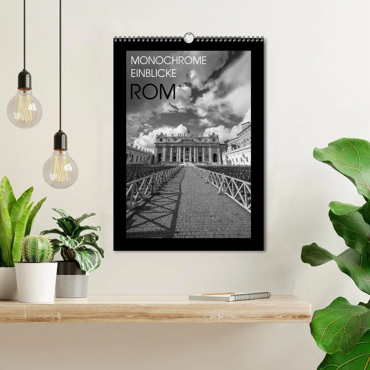 Bild: 9783516414707 | Monochrome Einblicke Rom (Wandkalender 2026 DIN A3 hoch), CALVENDO...