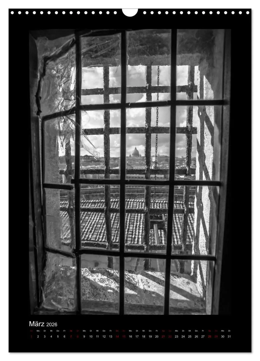Bild: 9783516414707 | Monochrome Einblicke Rom (Wandkalender 2026 DIN A3 hoch), CALVENDO...