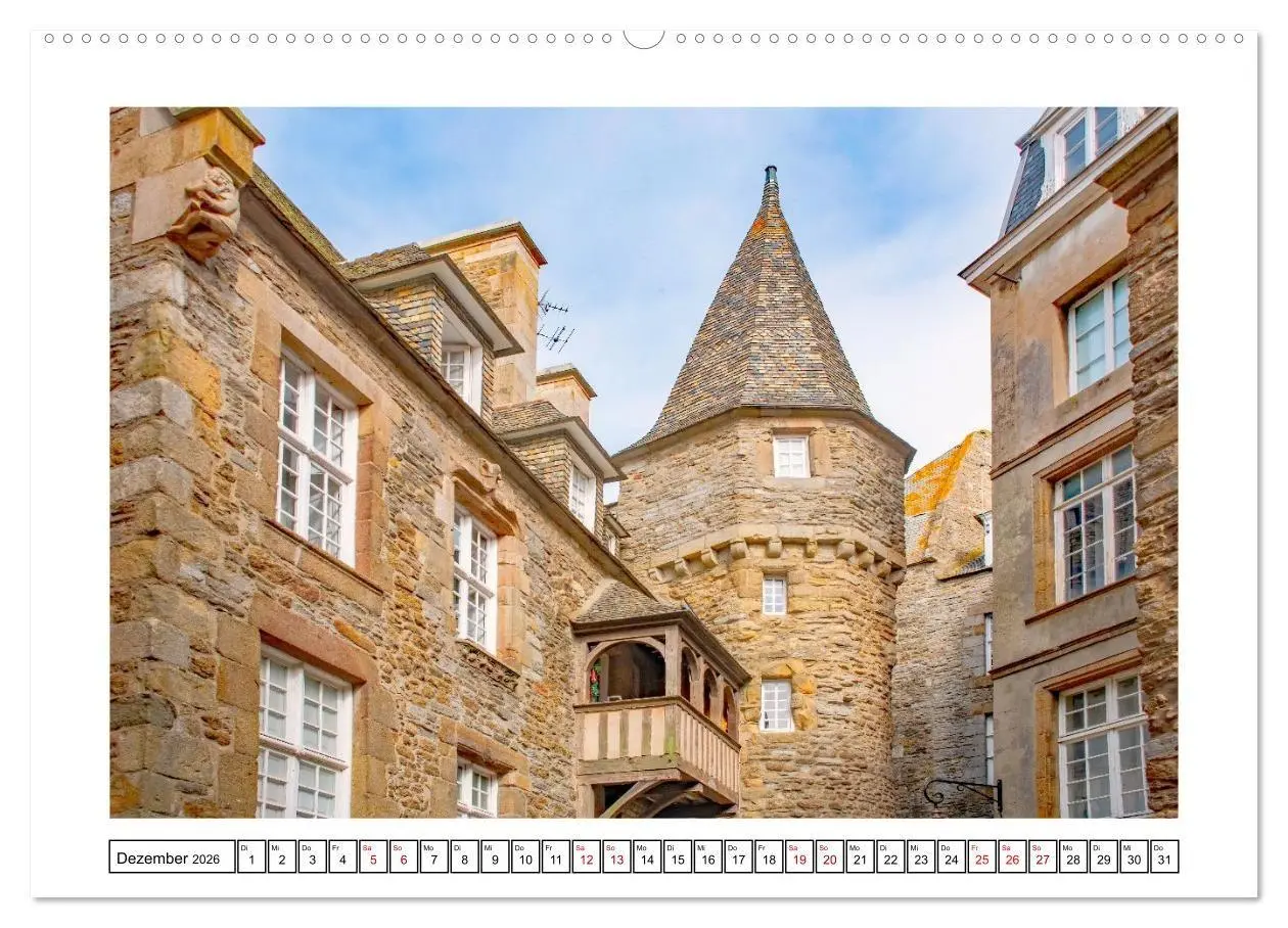 Bild: 9783516654707 | Saint Malo - charmante Hafenstadt (Wandkalender 2026 DIN A2 quer),...