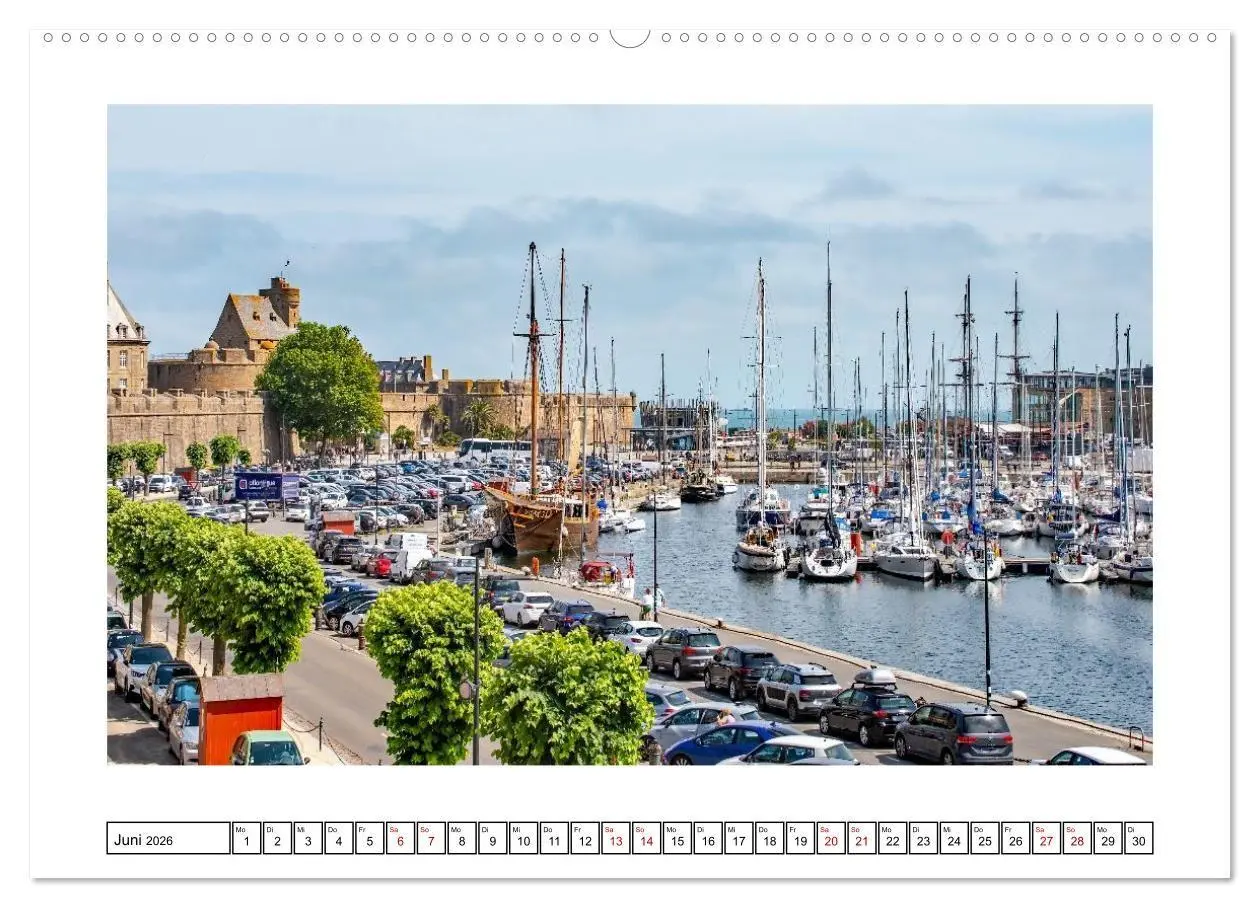 Bild: 9783516654707 | Saint Malo - charmante Hafenstadt (Wandkalender 2026 DIN A2 quer),...