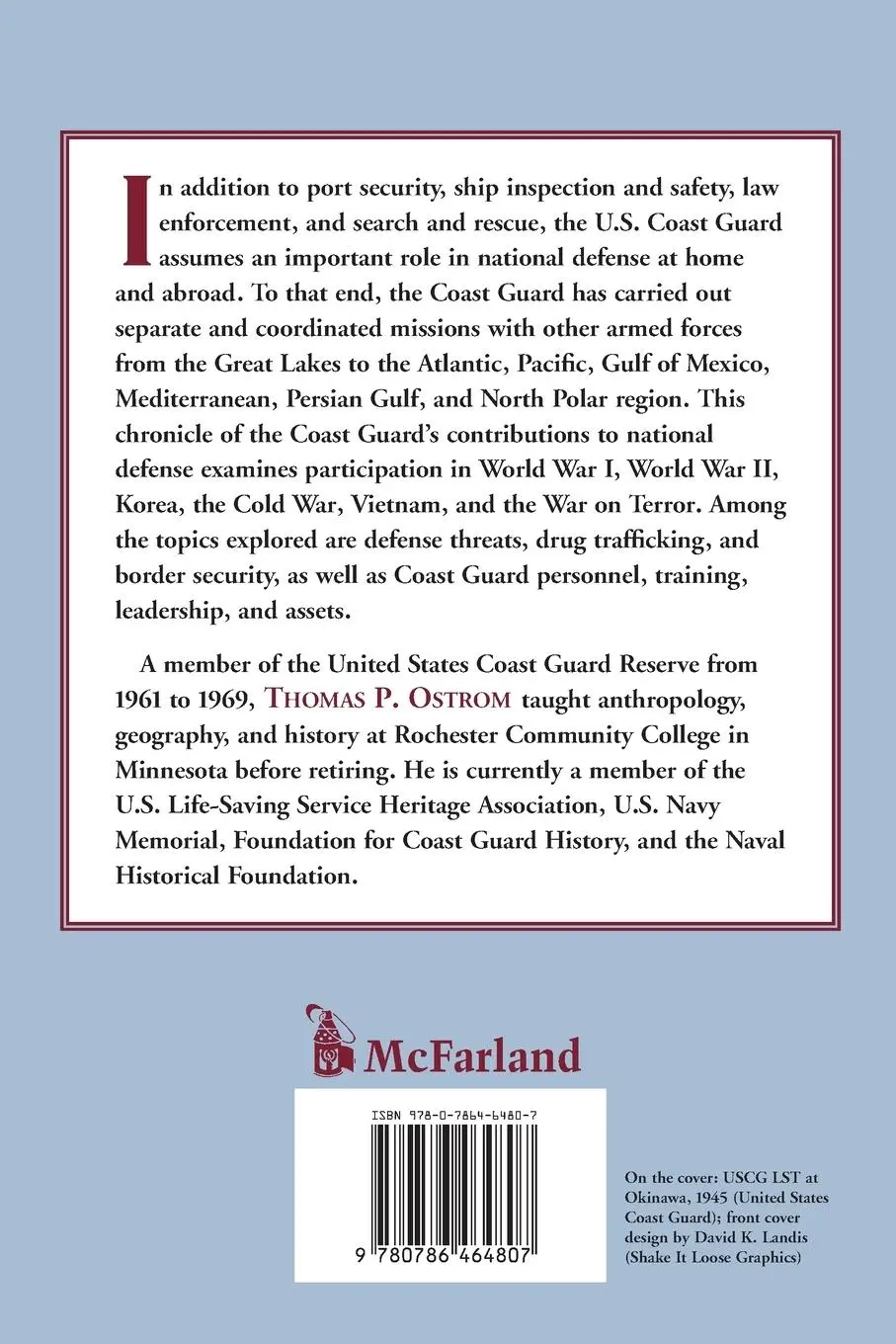 Rückseite: 9780786464807 | The United States Coast Guard and National Defense | Thomas P. Ostrom