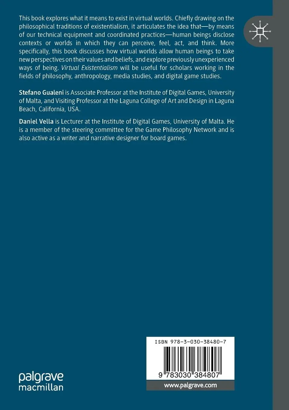 Rückseite: 9783030384807 | Virtual Existentialism | Meaning and Subjectivity in Virtual Worlds