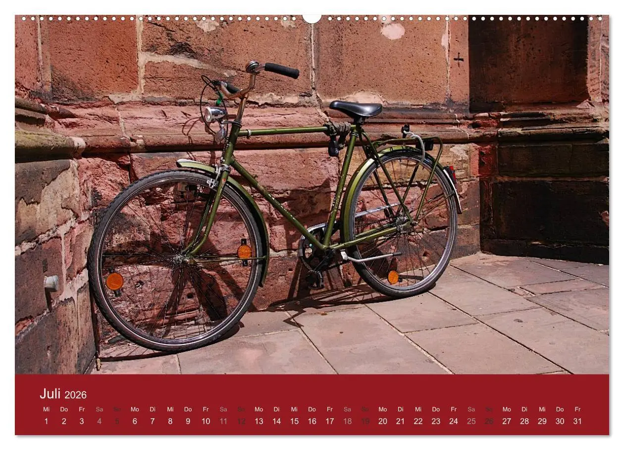 Bild: 9783516024807 | Mit dem Fahrrad durch 2026 (Wandkalender 2026 DIN A2 quer),...