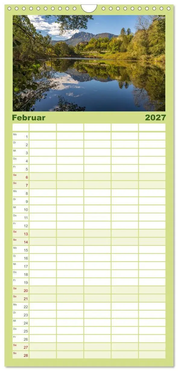 Bild: 9783594314807 | Familienplaner 2027 - Trient und das Trentino mit 5 Spalten...