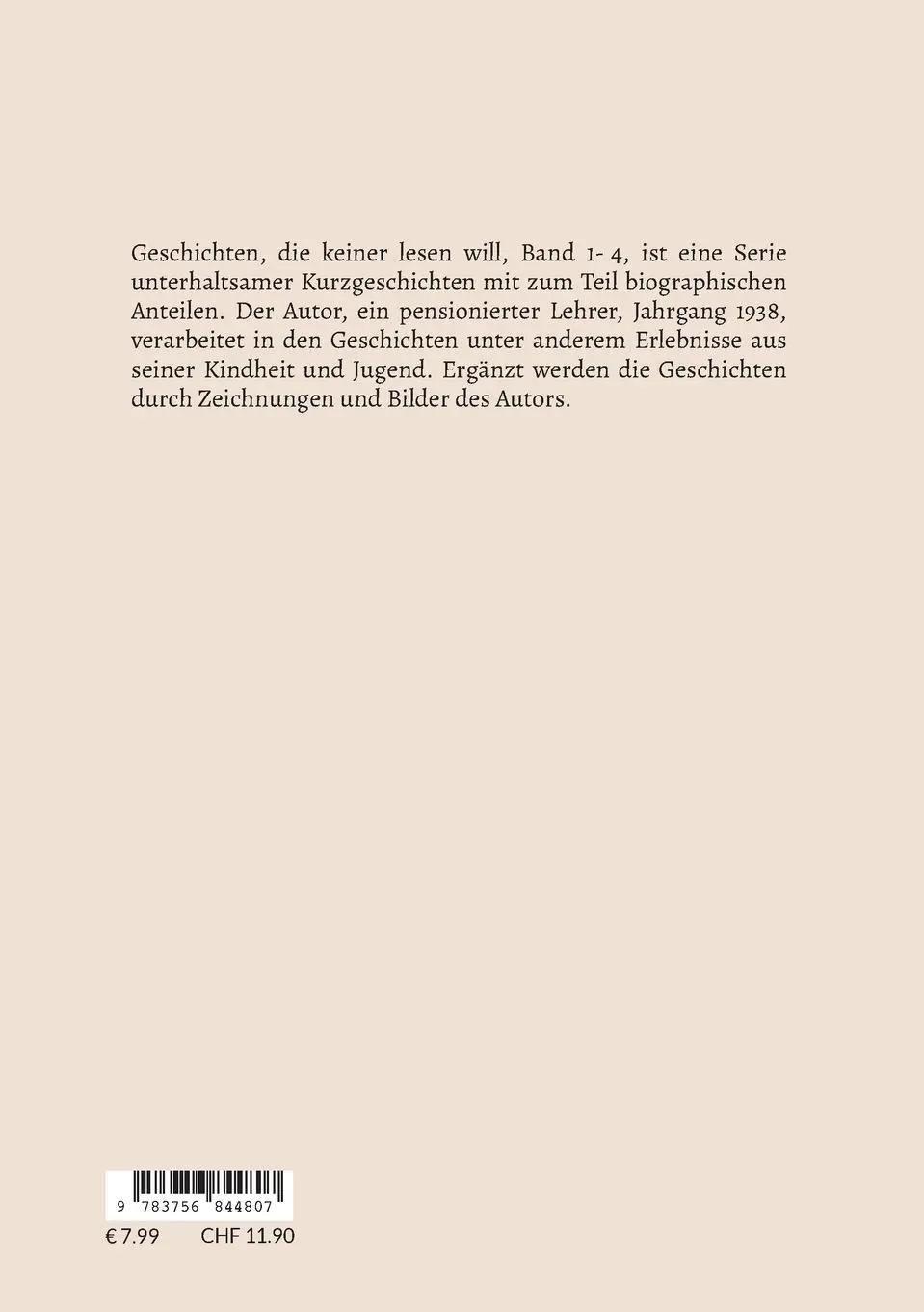 Rückseite: 9783756844807 | Geschichten, die keiner lesen will | Band 4 | Oswald Arlinghaus | Buch