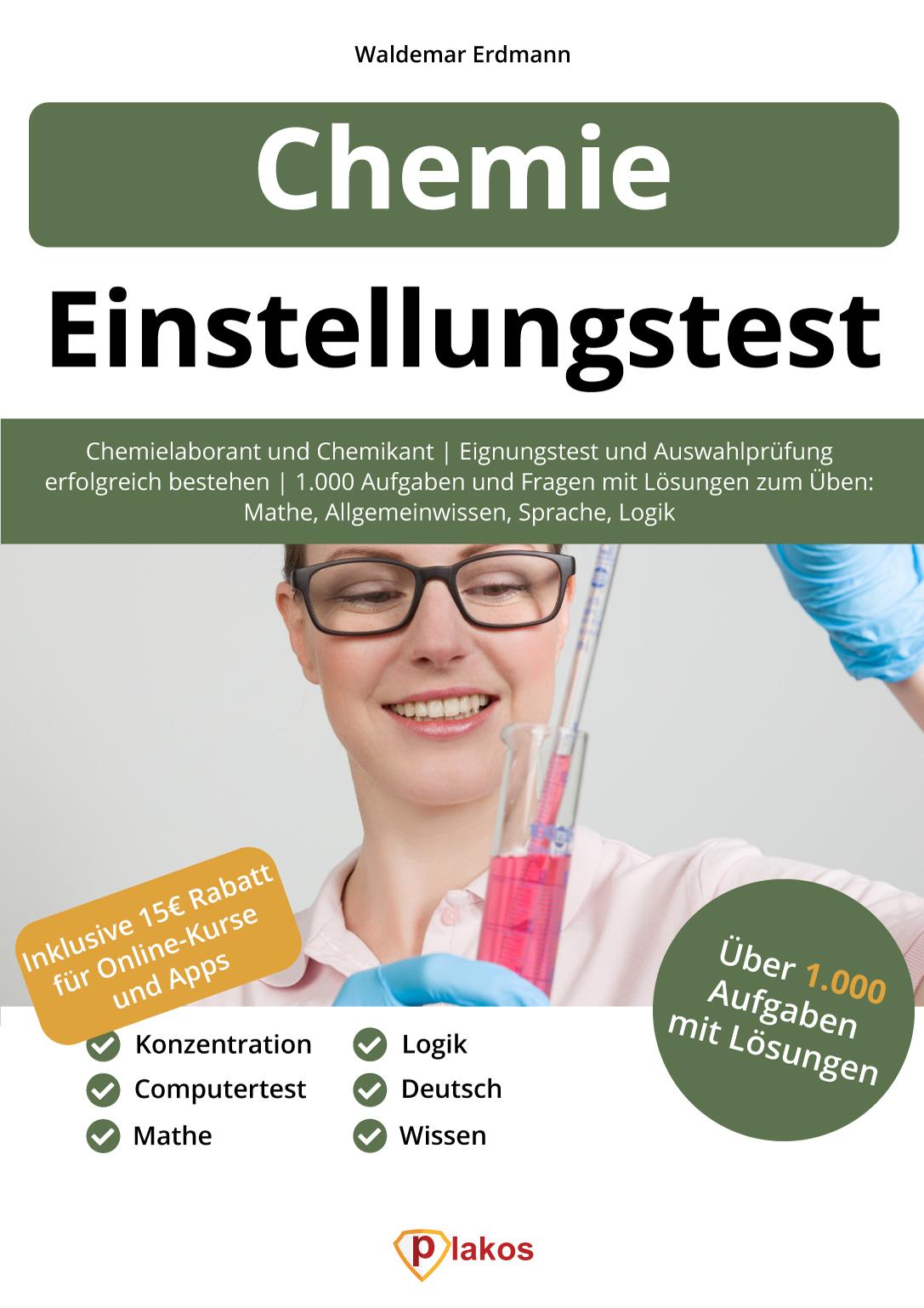 Cover: 9783948144807 | Einstellungstest Chemie | Waldemar Erdmann | Taschenbuch | 276 S.