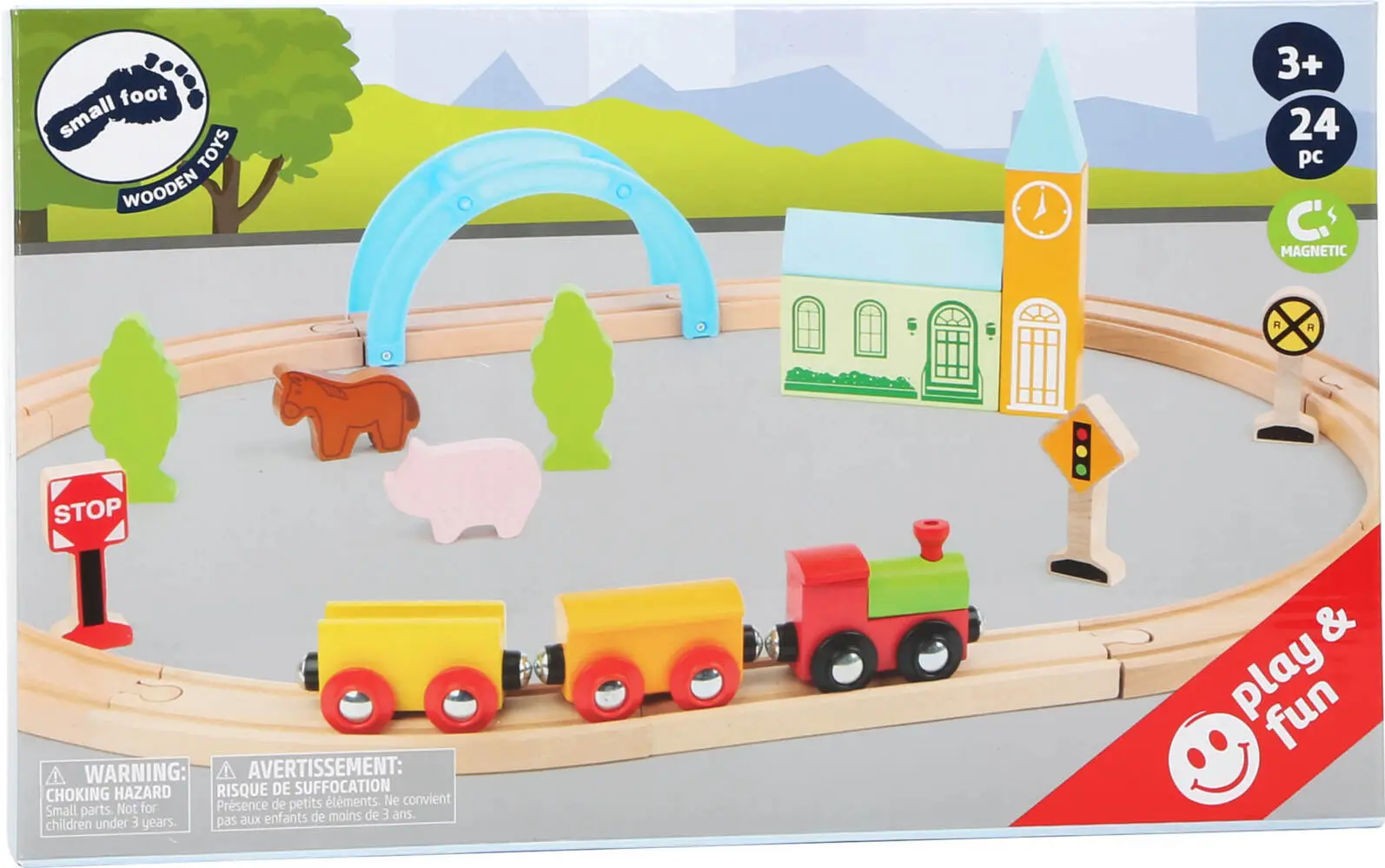 Cover: 4020972114907 | small foot Holzeisenbahn Stadt und Land | In Buntverpackung | 11490