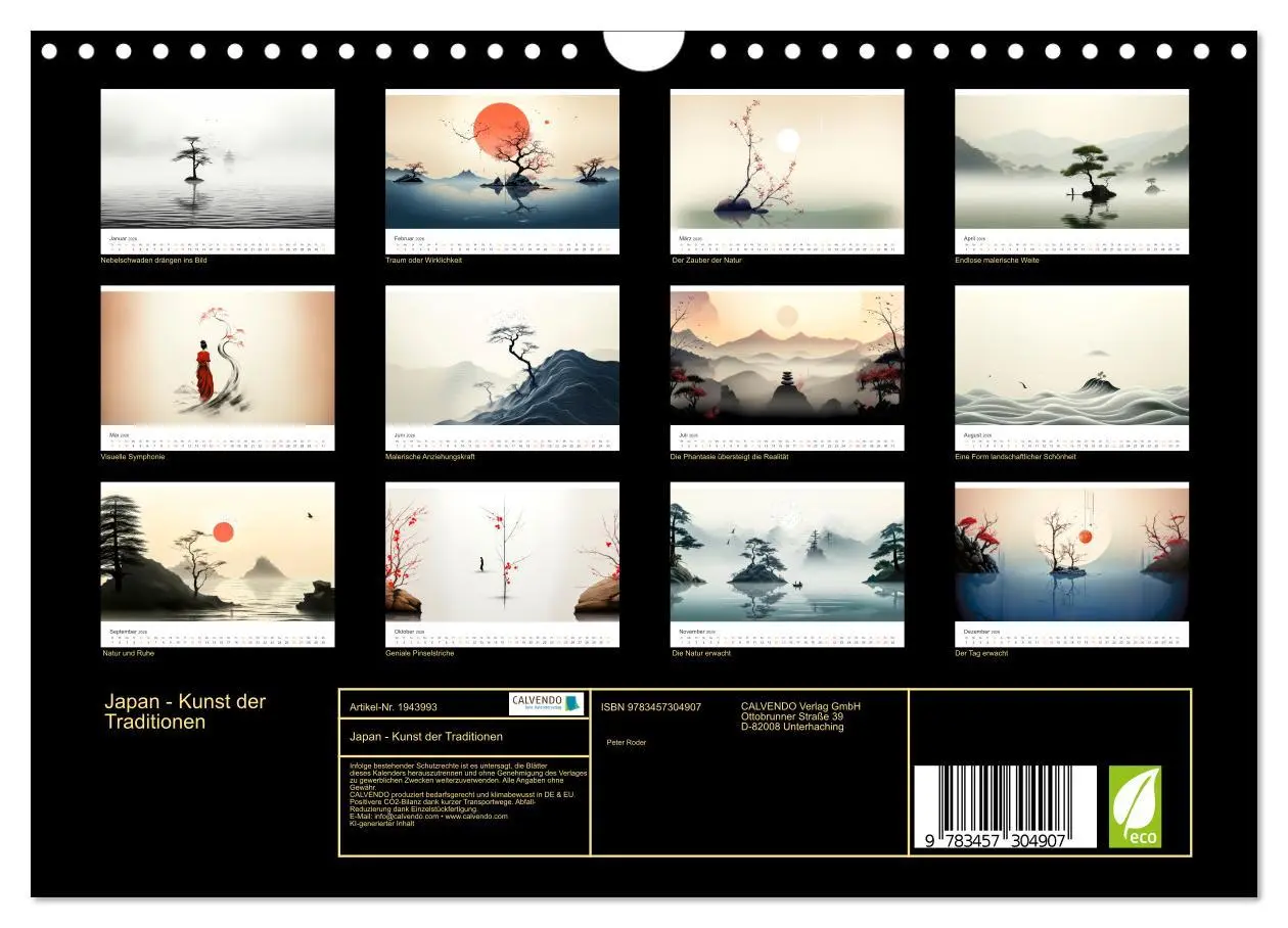 Bild: 9783457304907 | Japan - Kunst der Traditionen (Wandkalender 2026 DIN A4 quer),...