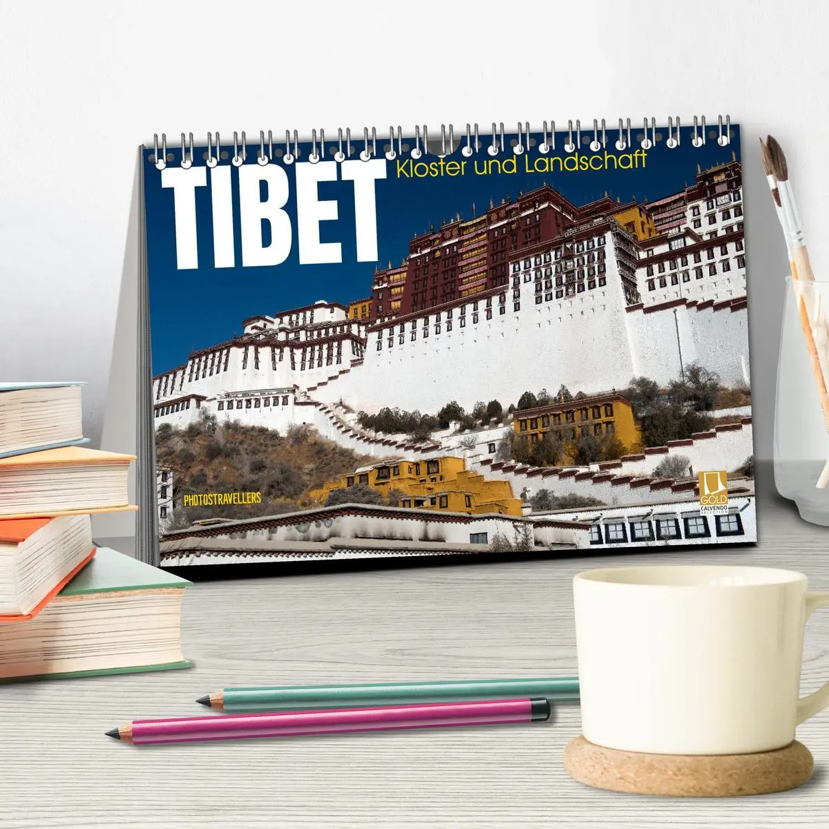 Bild: 9783457474907 | Tibet - Kloster und Landschaft (Tischkalender 2026 DIN A5 quer),...