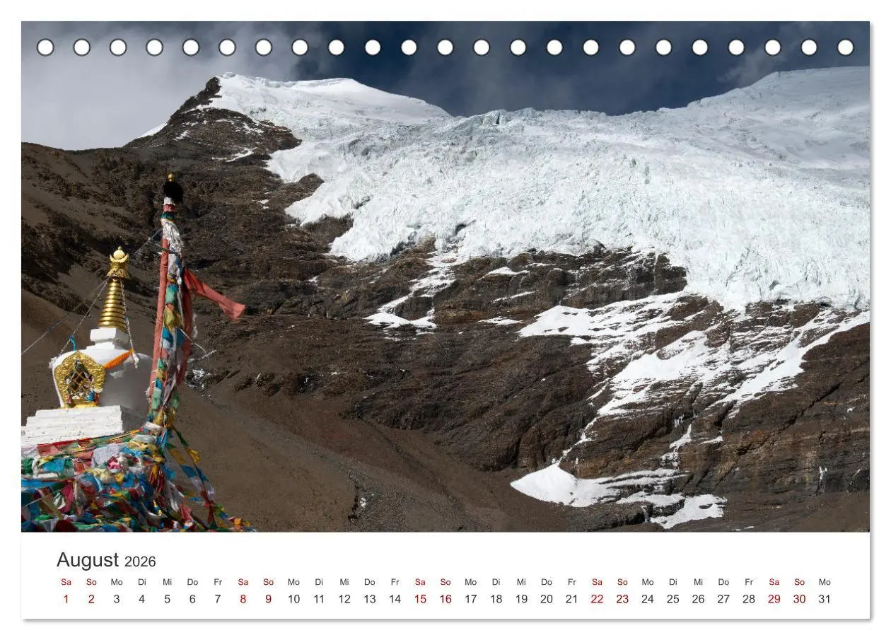 Bild: 9783457474907 | Tibet - Kloster und Landschaft (Tischkalender 2026 DIN A5 quer),...