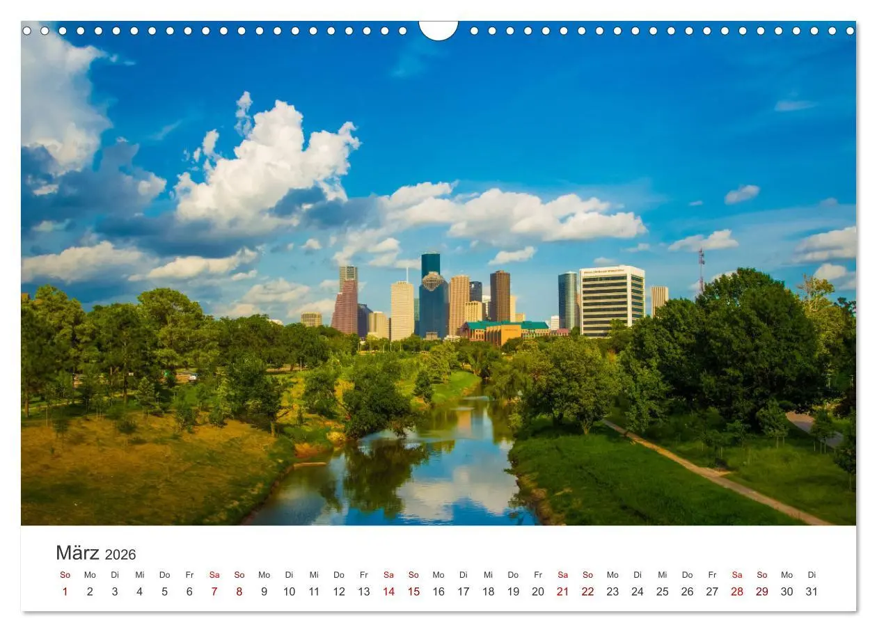 Bild: 9783457614907 | Houston - Space City (Wandkalender 2026 DIN A3 quer), CALVENDO...
