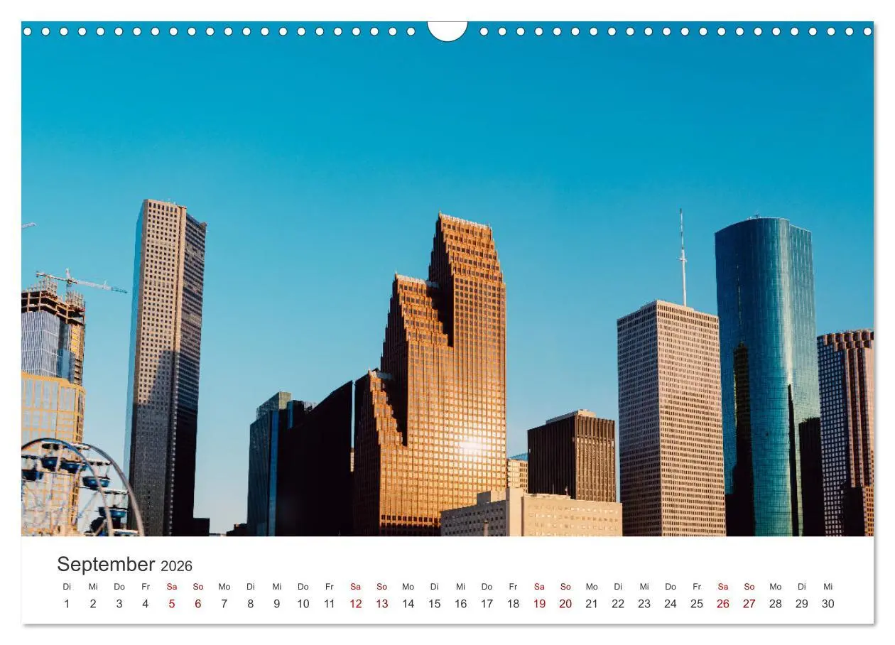 Bild: 9783457614907 | Houston - Space City (Wandkalender 2026 DIN A3 quer), CALVENDO...