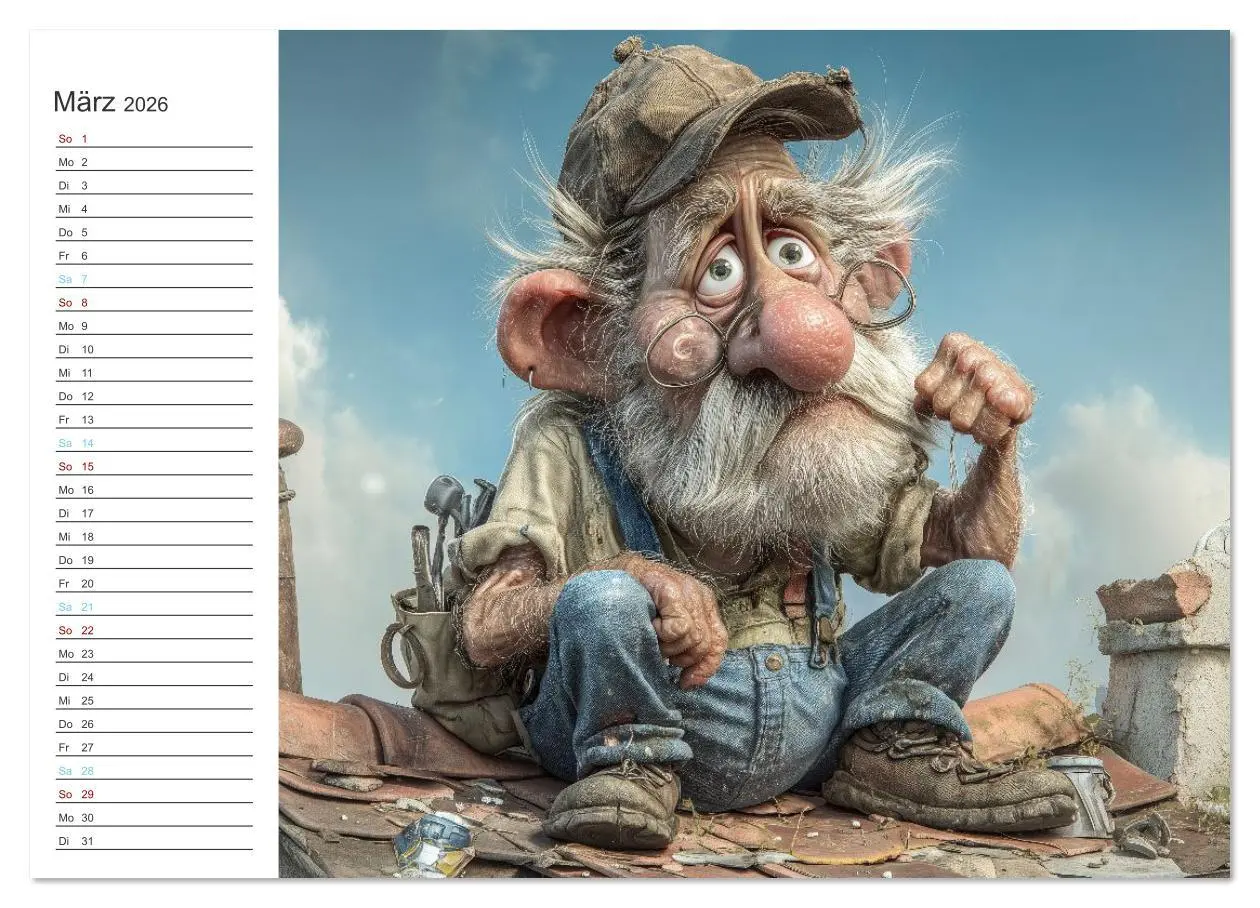 Bild: 9783516634907 | Arbeiten bis der Rollator funkt! (Wandkalender 2026 DIN A2 quer),...