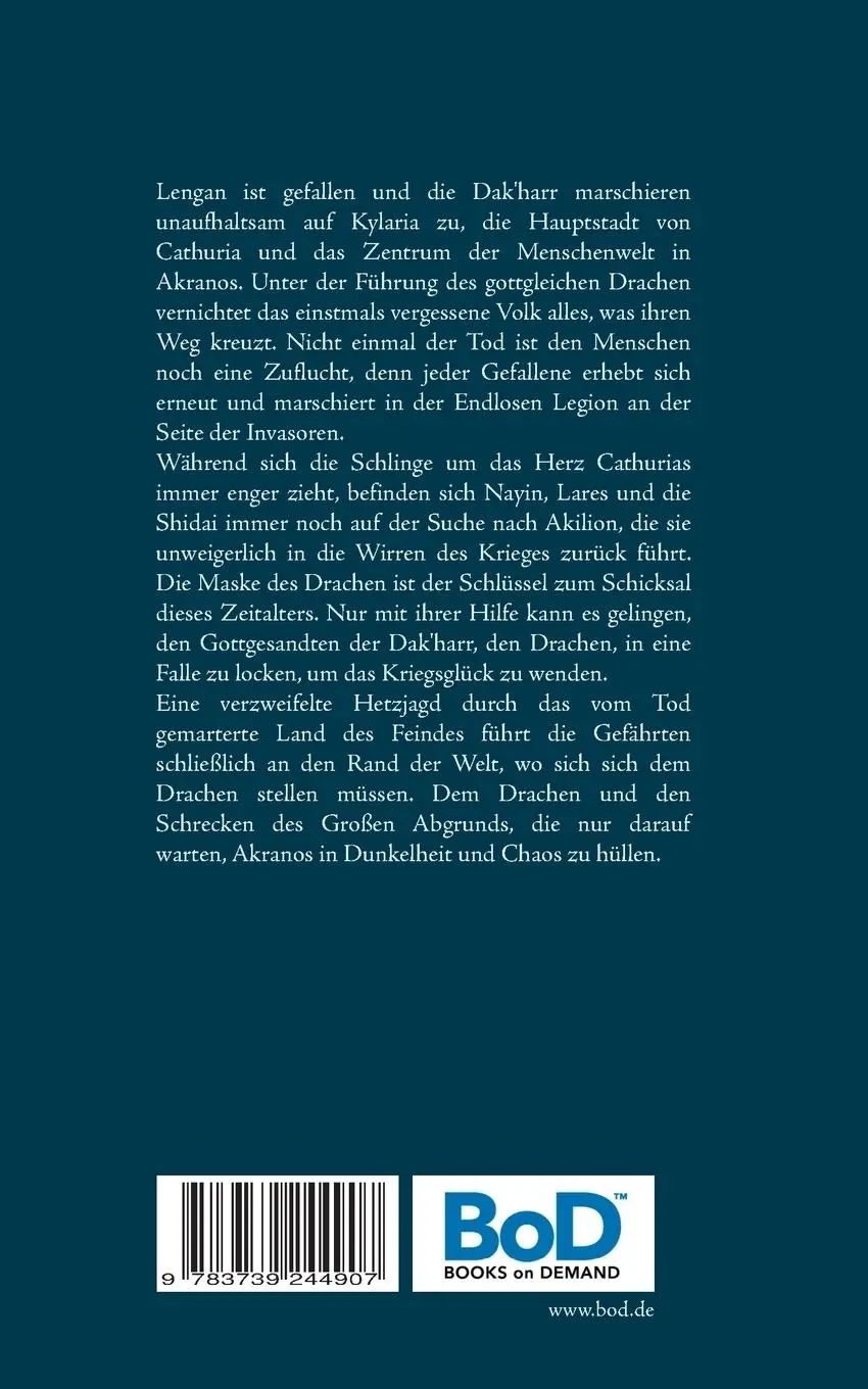 Rückseite: 9783739244907 | Der Flug des Drachen | Philipp Riedel | Taschenbuch | 468 S. | Deutsch
