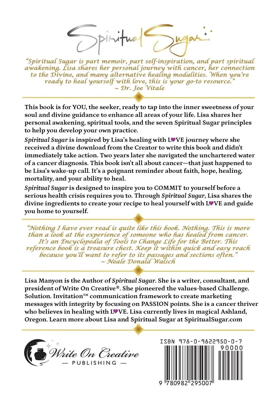 Rückseite: 9780982295007 | Spiritual Sugar | The Divine Ingredients to Heal Yourself With Love