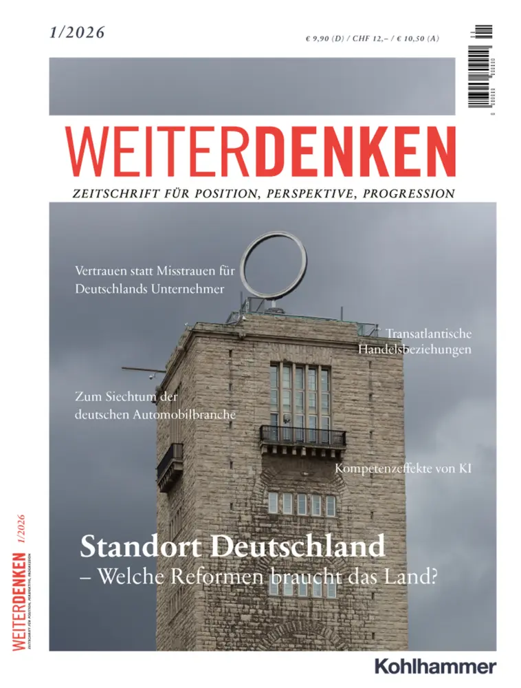 Cover: 9783170475007 | WEITERDENKEN 1/2026 | Inge Bell (u. a.) | Taschenbuch | 120 S. | 2026