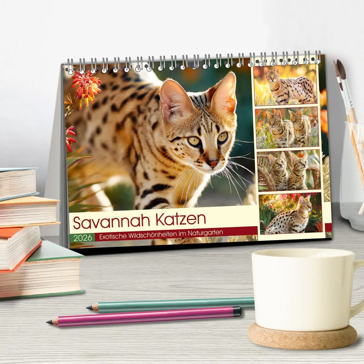Bild: 9783516215007 | Savannah Katzen. Exotische Wildschönheiten im Naturgarten...