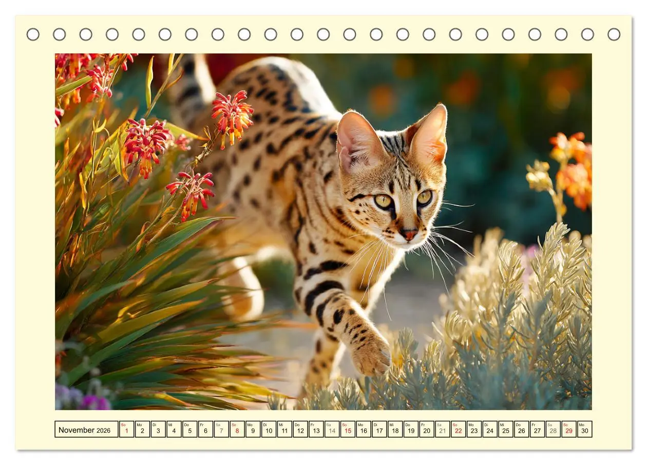 Bild: 9783516215007 | Savannah Katzen. Exotische Wildschönheiten im Naturgarten...