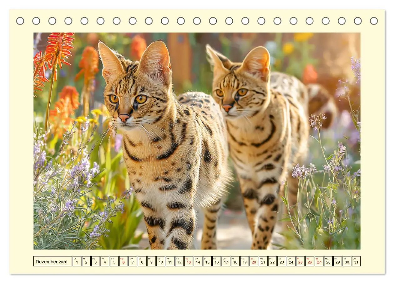 Bild: 9783516215007 | Savannah Katzen. Exotische Wildschönheiten im Naturgarten...