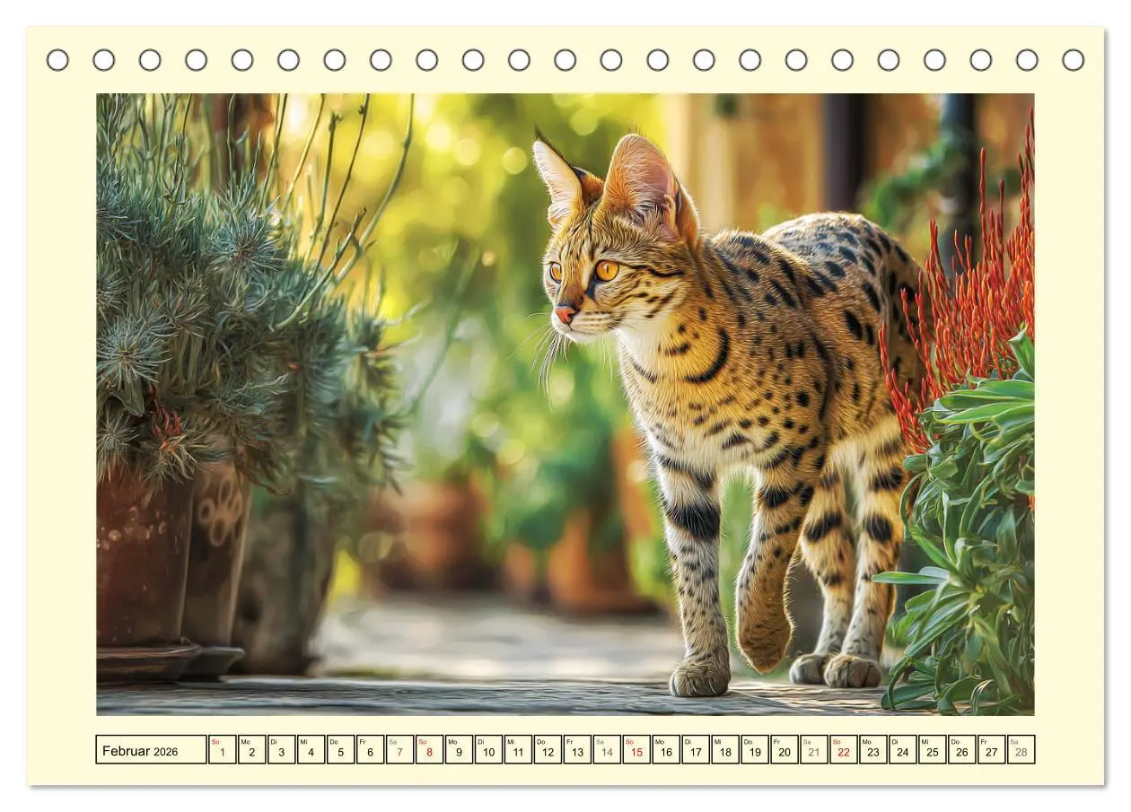 Bild: 9783516215007 | Savannah Katzen. Exotische Wildschönheiten im Naturgarten...