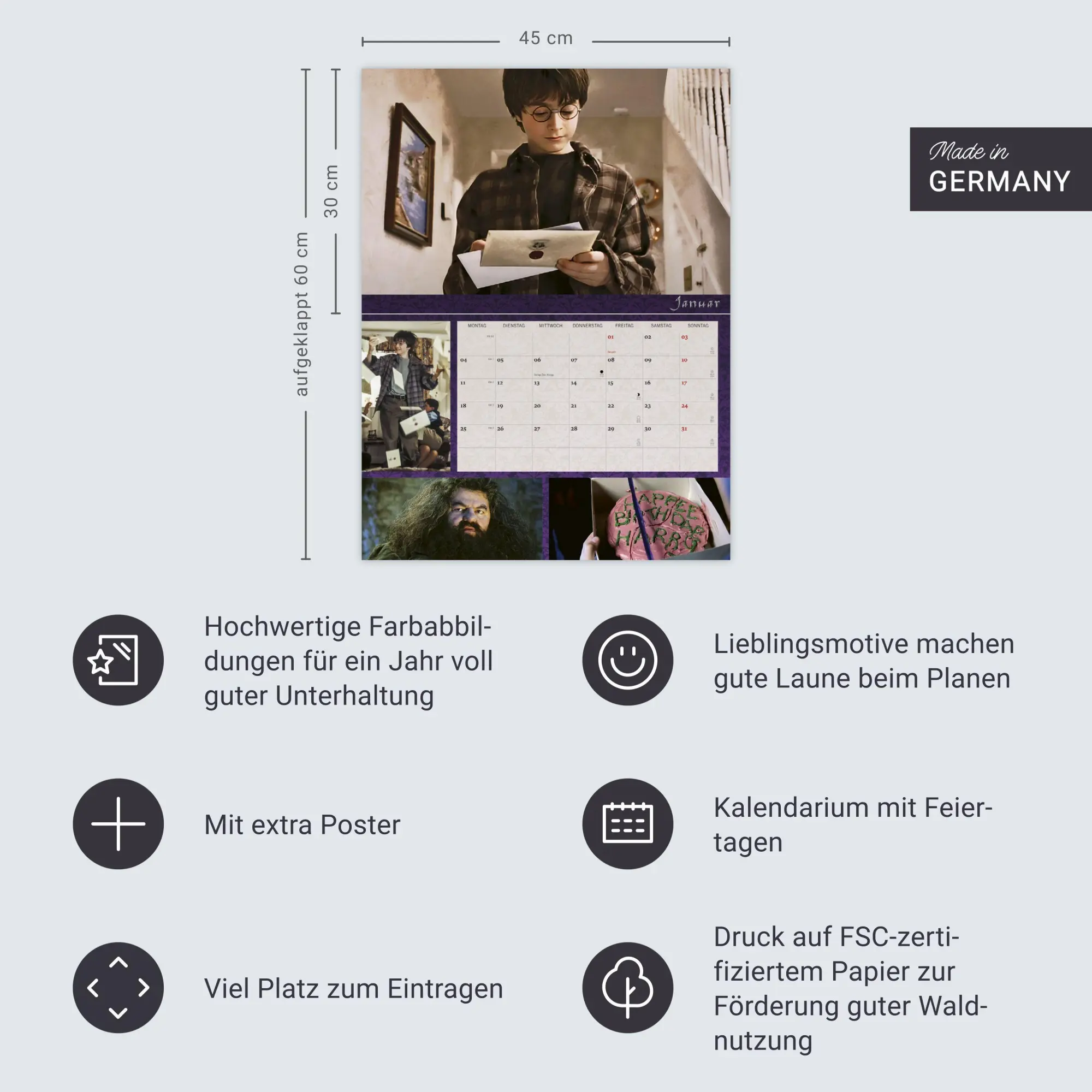 Bild: 9783756415007 | Harry Potter Broschur XL Kalender 2027 | Heye | Kalender | 28 S.