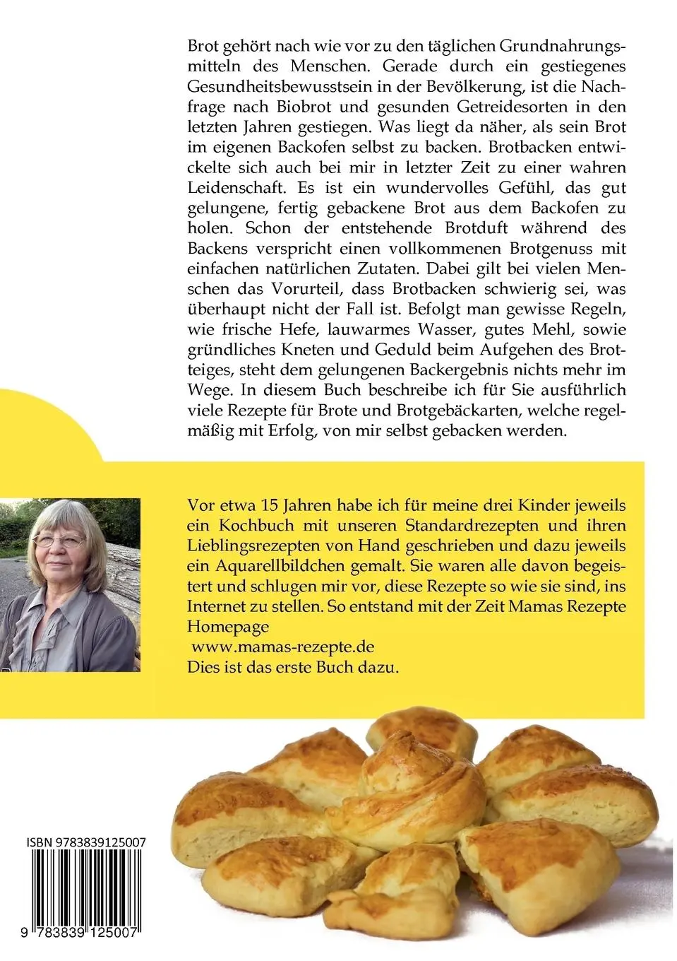 Rückseite: 9783839125007 | Mamas Rezepte | Brot und Salzgebäck | Hermine Baitinger | Taschenbuch