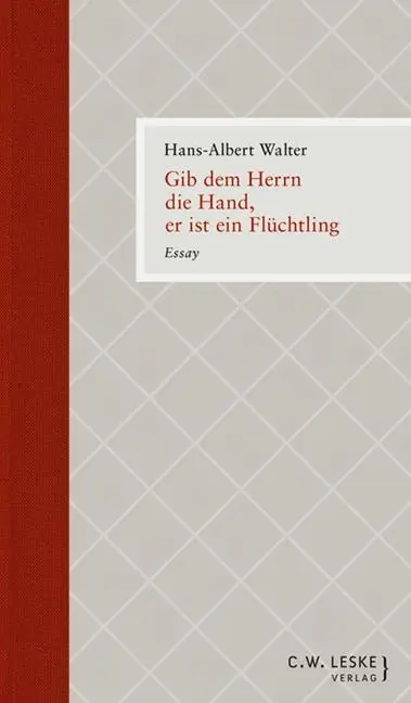 Cover: 9783946595007 | Gib dem Herrn die Hand, er ist ein Flüchtling | Essay | Walter | Buch