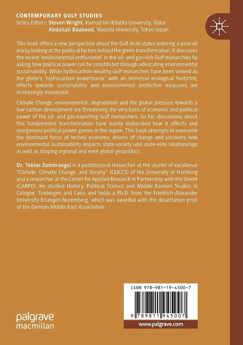 Rückseite: 9789811945007 | Political Power and Environmental Sustainability in Gulf Monarchies