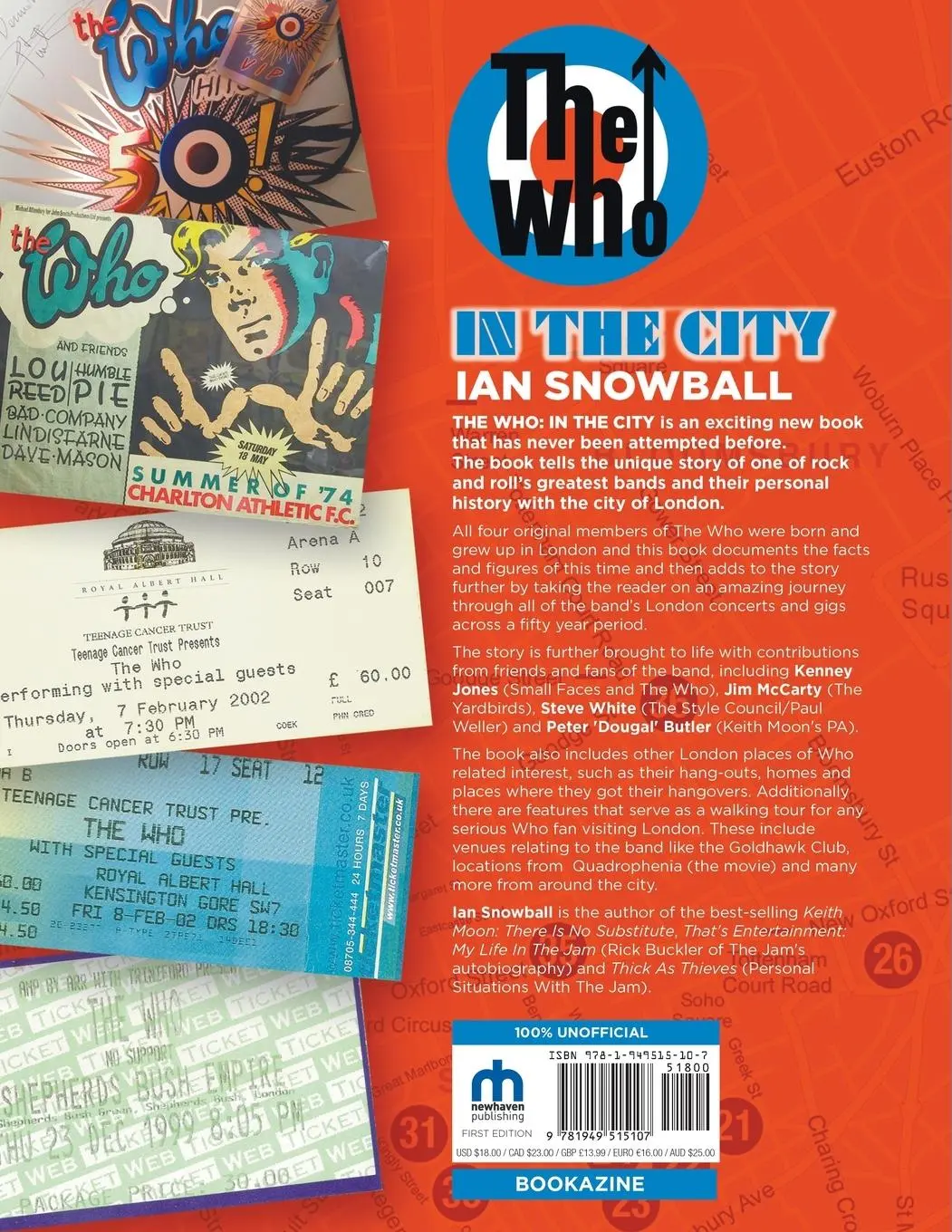 Rückseite: 9781949515107 | The Who | In the City Bookazine | Ian Snowball | Taschenbuch | 2021