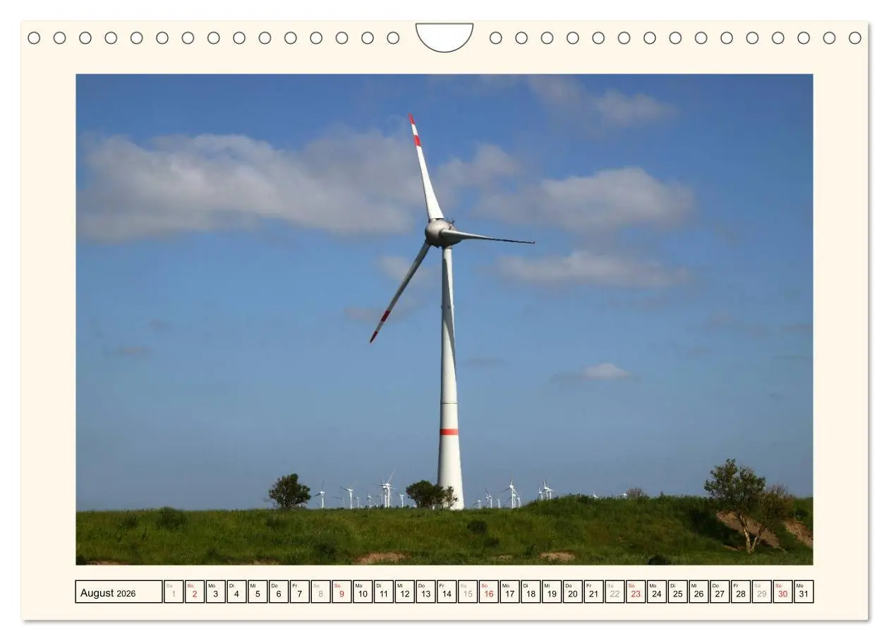 Bild: 9783516135107 | Windkraft in der Landschaft Ostfrieslands (Wandkalender 2026 DIN A4...