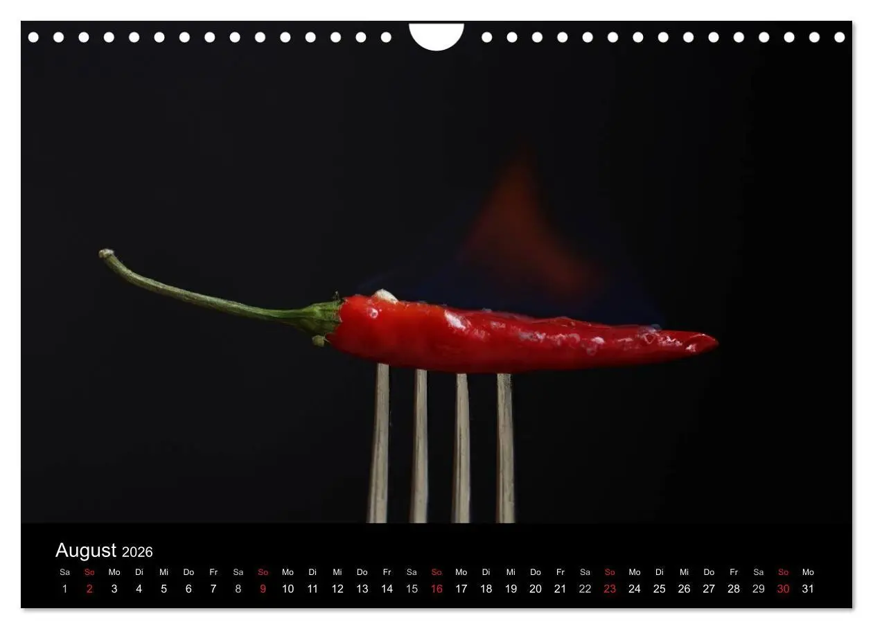 Bild: 9783516205107 | Hot Chili Küchen Kalender (Wandkalender 2026 DIN A4 quer), CALVENDO...